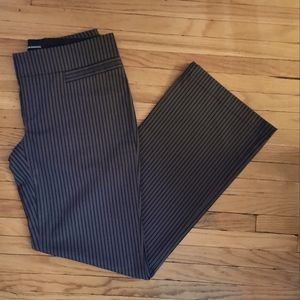 NWOT - CLUB MONACO Striped, Stretchy, Wide Leg Trouser Pants. Size 0